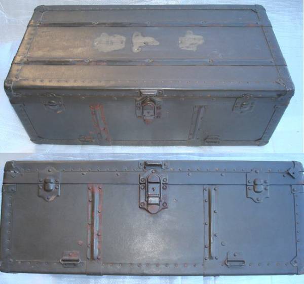 旧帝國陸軍　将校　改正公用行李　宮下氏　ブリキ製