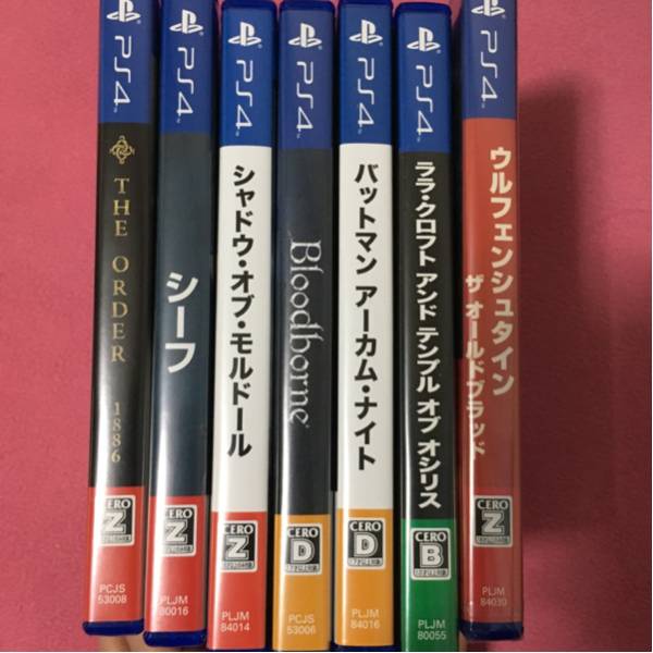 PS4ソフト 7本まとめ売り ブラッドボーン、バットマン他