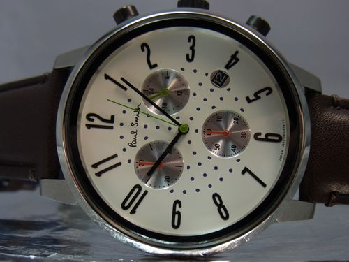 傷無し美品正規品ポールスミスチャーチストリートクロノクォーツ