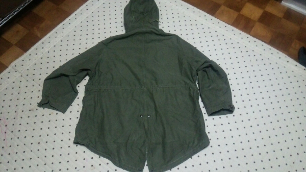 米軍実物 貴重M-1948パーカー 袖ポケット有Lサイズ M-48パーカー