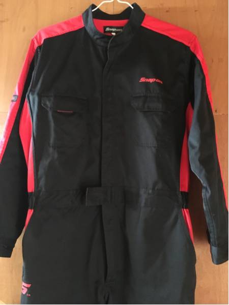 Snap-on スナップオン 半袖つなぎ ブラック LL スナップオン つなぎ 黒赤 LL 美品 Snap-on つなぎ 黒⁄赤 半袖 【公式