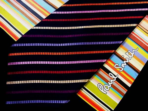 ☆*:.*:【逸品】m1865美品ポールスミスの刺繍ネクタイ