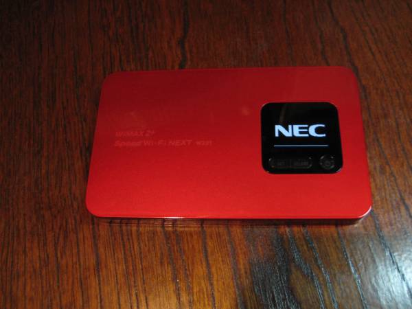 【美品】NEC WIMAX2+ Speed Wi-Fi NEXT WX01 レッド