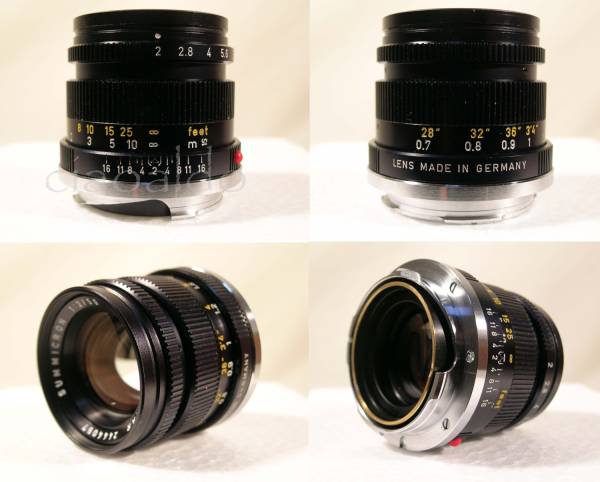 極美新同!!! ライカ・ズミクロン 50mm f2＋ 純正箱・フード他 | 50mm