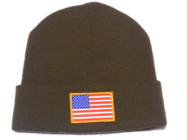 希少 Supreme Patriot Beanie ビーニー 国旗 フラッグ Olive