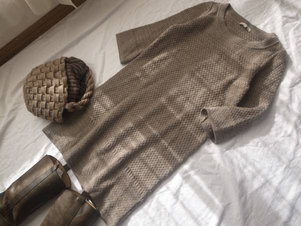 ローラアシュレイ LAURA ASHLEY 使えるニットワンピース