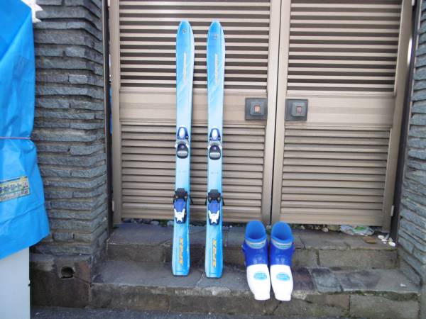 KAZAMA SPAX スキー板 100cm ブーツ19-20cm ストック スキー スキー板