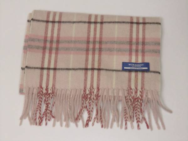 BURBERRY ピンク マフラー BLUE LABEL レディース バーバリー ノバ