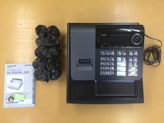 NL-200小さい簡単レジ カシオ 横型領収証レジスター 8部門 2503312 NL