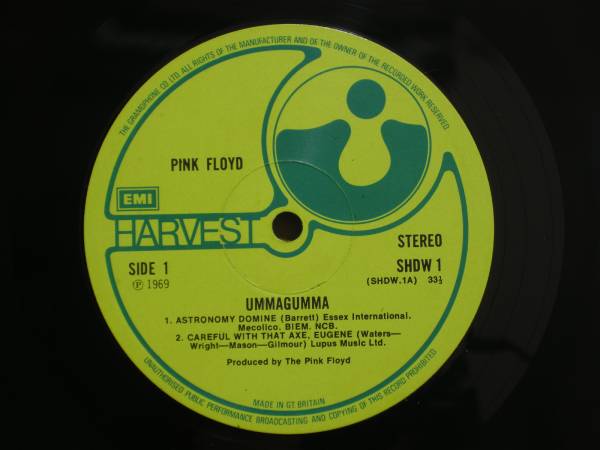 Ummagumma Pink Floyd – - FLOYD PINK 初期UKプレス LP Stereo 英LP 