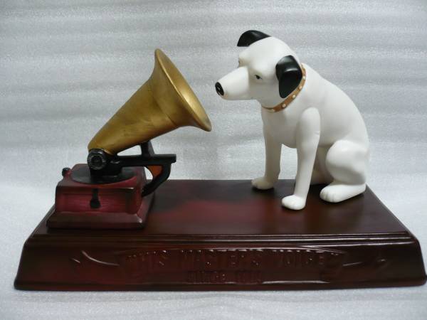 ビクターのニッパー犬の陶器製置物（2体セット) オンラインストア【公式】 ニッパー犬 ビクター 陶器製 置物 3点セット