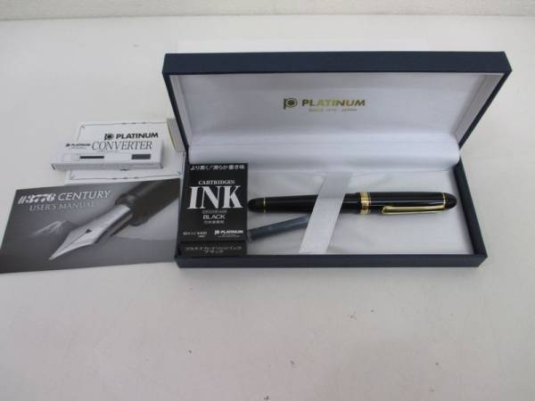 【未使用】プラチナ万年筆◆センチュリー◆#3776◆14K◆極細！