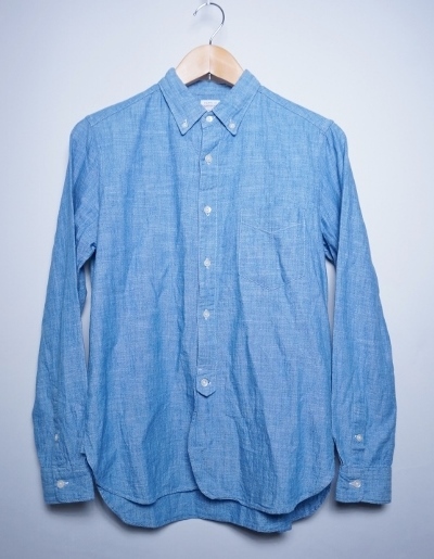 ☆TOWN CRAFT タウンクラフト ボタンダウン シャンブレー S