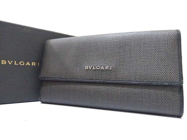 美品 BVLGARI ブルガリ ウィークエンド レザー 長財布 0122