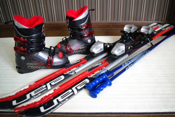 子供用★elan スキーセット 130cm+靴21~22cm★チューン済