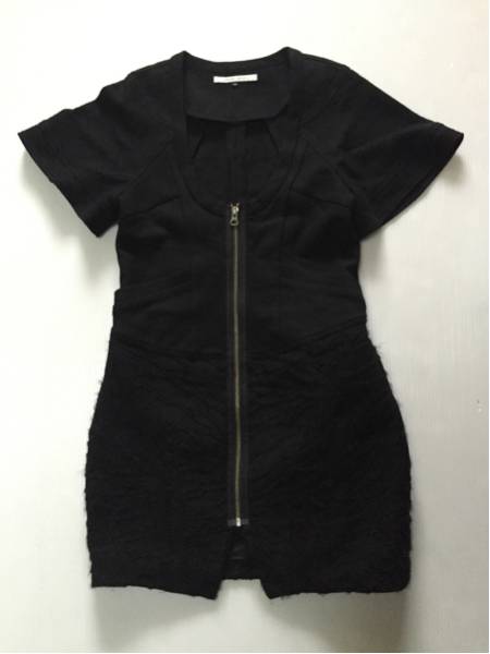 アンシャントマン ルシェルブルー ジャガード ワンピース コート