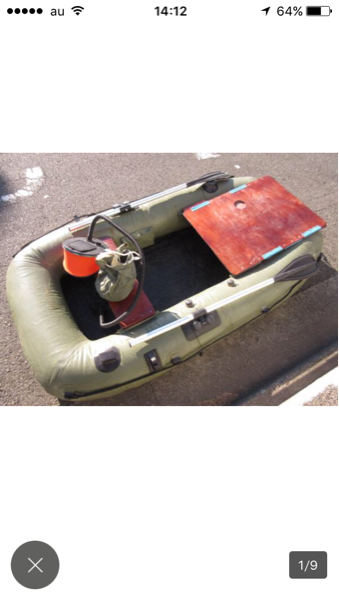 中古！1-347 オカモトボート FR-500 ゴムボート