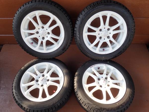 M33 売切 155/65R14 BRIDGESTONE アルミ付(5次元) 4本セット