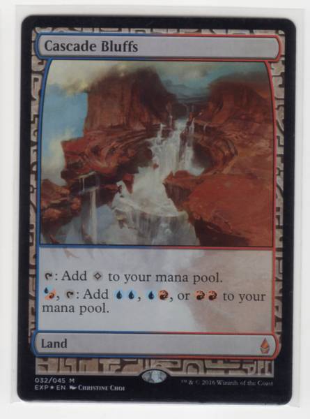 ○MTG 滝の断崖/Cascade Bluffs 英版 Foil ☆当方特殊なお取り引き方法