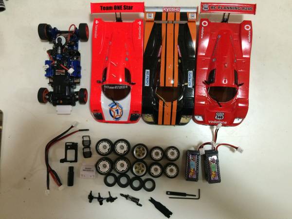 京商 MR-03 ミニッツ MINI-Z Kyosho Li-Fe、改造多数、おまけパーツ