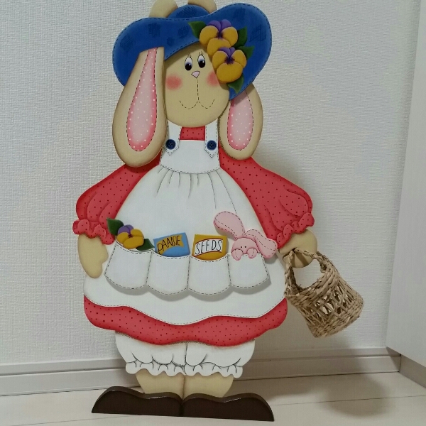 トールペイント作品・ウサギ
