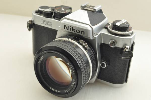 50mm FE2 Nikon 公式通販 - Ai ai NIKKOR ◉ メルカリ 完動品 F1.4単