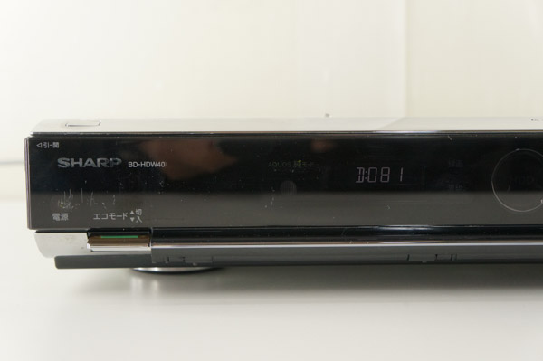 ■SHARP AQUOS/BD-HDW40 ブルーレイディスクプレーヤー■◆6G54