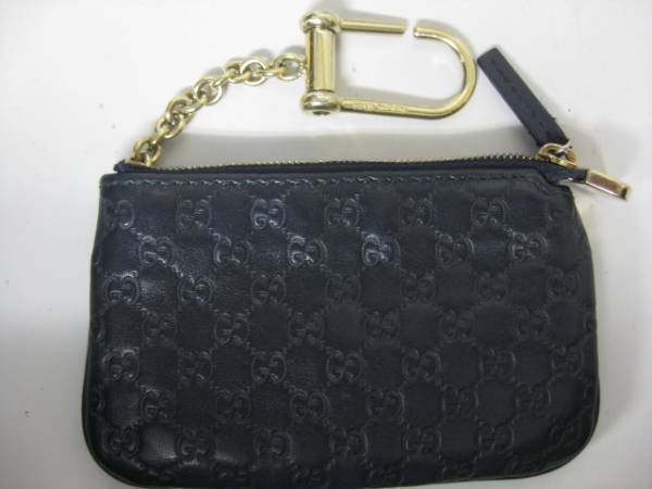 ★ＧＵＣＣＩ　グッチ　シマ　キー、コインケース　233183　青★