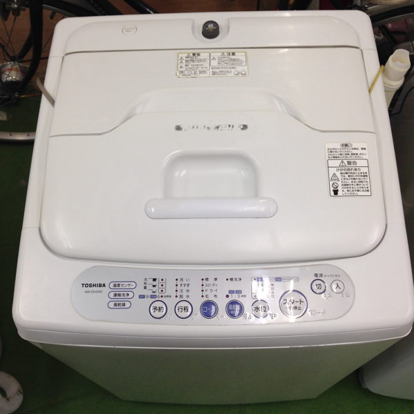TOSHIBA 東芝 AW-204 縦型洗濯機 洗濯機 4.2kg 2008年製 - 全