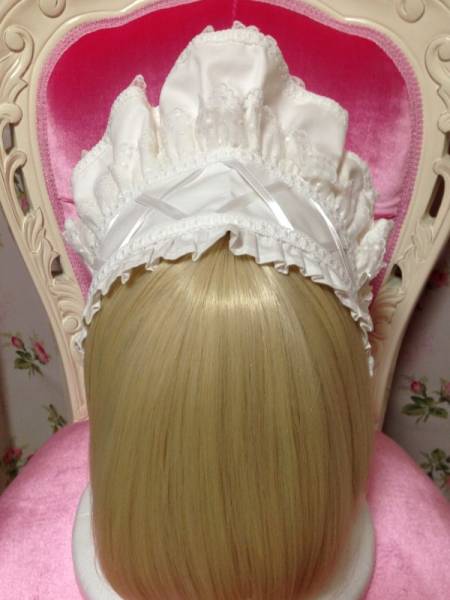 Angelic Pretty☆スピンドルフリルハーフボンネット☆白☆新品 Angelic