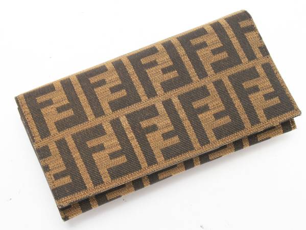 新品 フェンディ 二つ折り レディース ズッカ 長財布 ブランド y