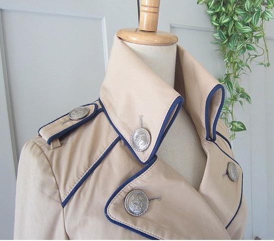 HAN AHN SOON ハンアンスン　トレンチコート パイピングデザイン