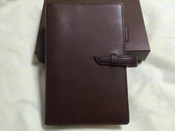 ダヴィンチ バイブルサイズシステム手帳 レザー ダークブラウン