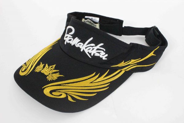 新品レア がまかつ gamakatsu TRIBAL柄 サンバイザー ブラック4