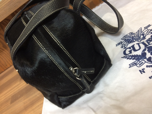 GUIAS グイアス ハラコ レザー キューブ バッグ 美品