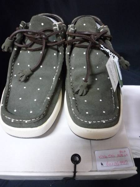 visvim ビズビム POLKE LO オリーブ スニーカー US10 美品