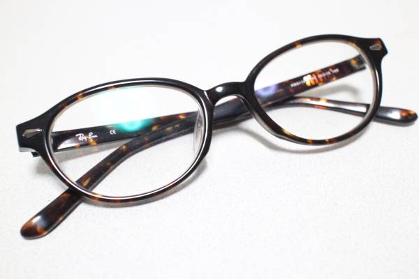 1円～【レイバン本物】眼鏡フレーム/ブラウン/べっ甲