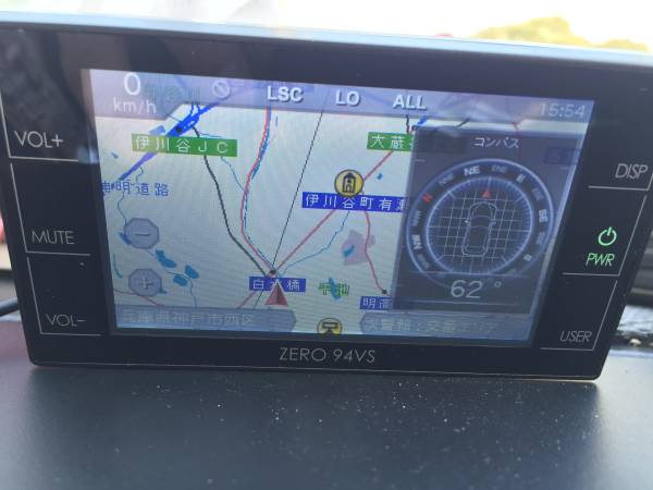 コムテック ZERO 94VS 起動＆GPS受信OK 本体のみ USED レーダー
