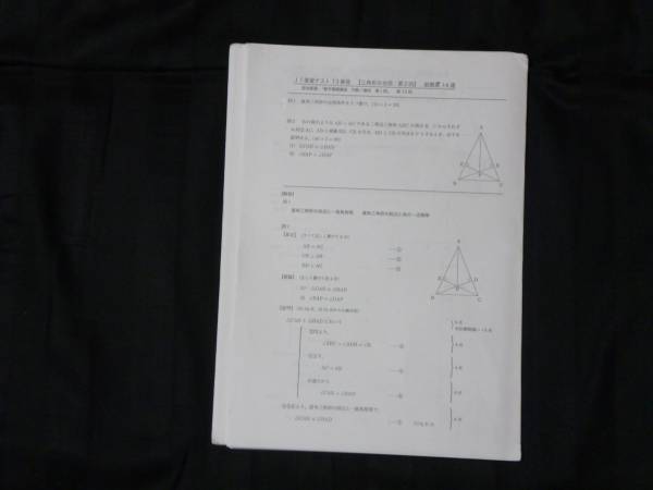 鉄緑会 中1 テキスト 総復習テスト 数学基礎講座 鉄緑会中