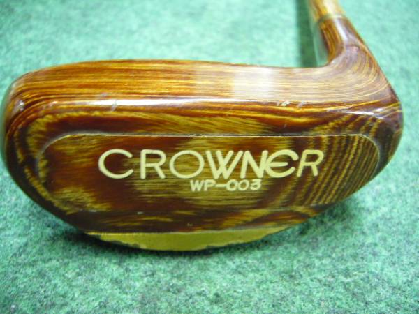 希少 木製 パター CROWNER 34インチ WP-003