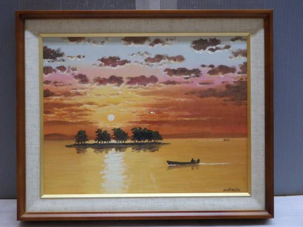 宍道湖 夕景 小林弘弥 F6 新品 インテリア、室内装飾など