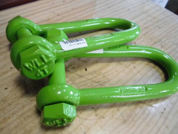 クレーン作業にコンドー長シャックル19ｍｍで4ｔ★2個セット