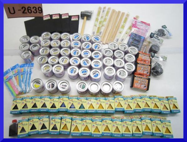 山賊村【計110点 カラー塗料/ウッドペイント他】宅/C1165/U-2639