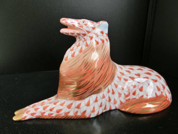 HEREND ヘレンド イヌ 犬 フィギュリン 飾物