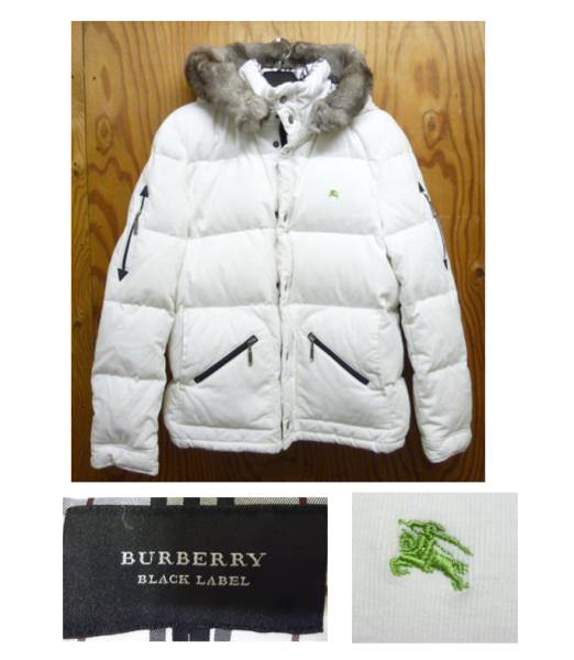 美品BURBERRY BLACK LABEL 2WAY ダウンジャケット∵ ジャケット