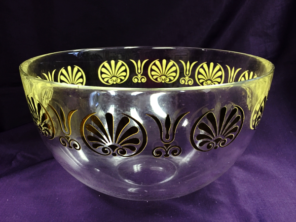 イタリア ARGENTO製★ガラスボウル★ゴールド★美品