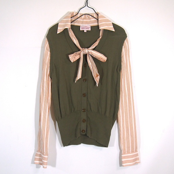 ヴィヴィアンウエストウッド シャツ レイヤード カーディガン 2