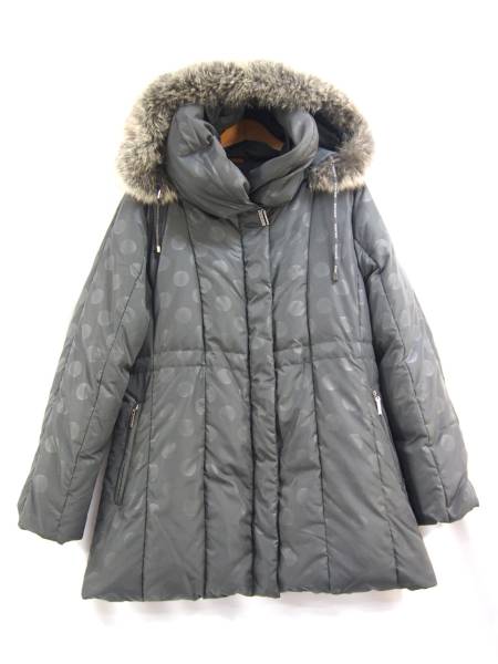 0629B 良品バルマン ブルーフォックスファー ダウンジャケット M