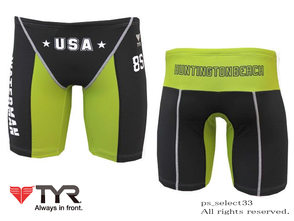 ★ 新品 未使用 水着 競パン スパッツ Ｍサイズ ＴＹＲ 黒 緑