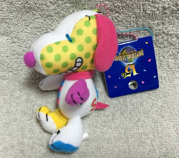 USJスヌーピーぬいぐるみストラップ15周年REBOOOORN限定カラフル